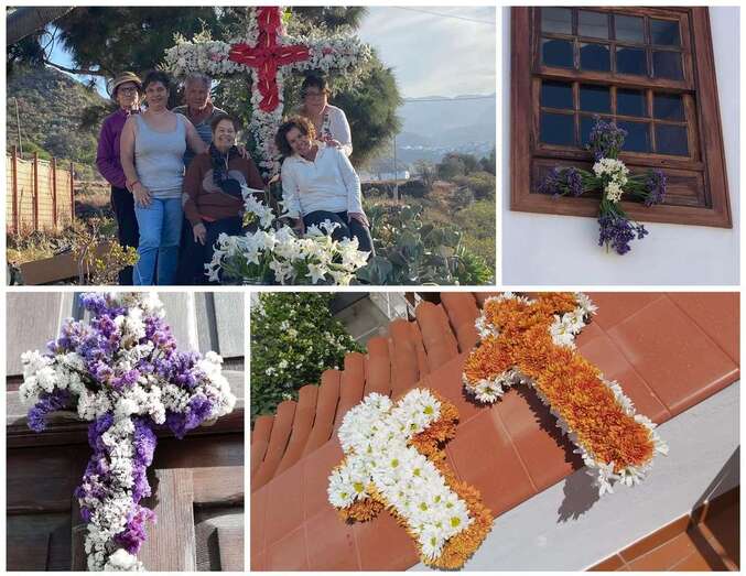 Enramado de cruces en Telde/TA.